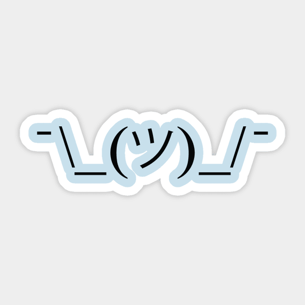 Shrug Emoji Explains Life Sticker by McWonderful